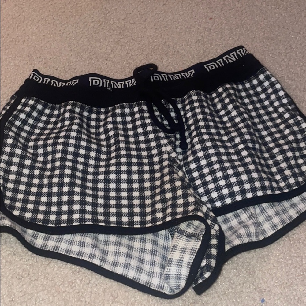 PINK plaid shorts